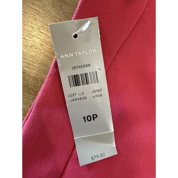 NWT Ann Taylor Petite Fuchsia Pink Classic Pencil Skirt Women’s Size 10P NEW $79 - Picture 4 of 11